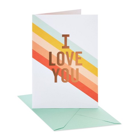 Valentine's Day Blank l love you greeting card from Target